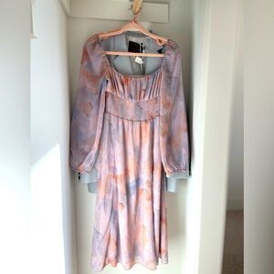 Aritzia Wilfred pink floral dress